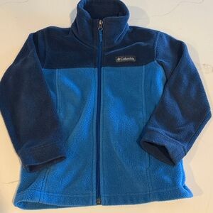 Kids Columbia Blue Fleece Jacket - Size XS (6/7)